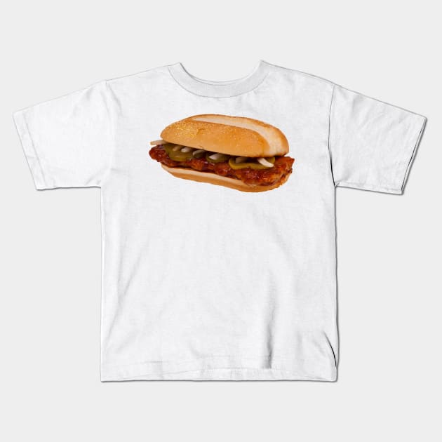 Rib Sammich Kids T-Shirt by imlying